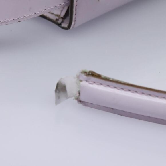 CELINE Hand Bag Leather Purple Gold - Picture 8 of 13